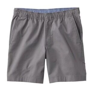 LL Bean Mens Lake-Washed Stretch Khaki Shorts Federal Gray XXXL 8 Inseam NEW